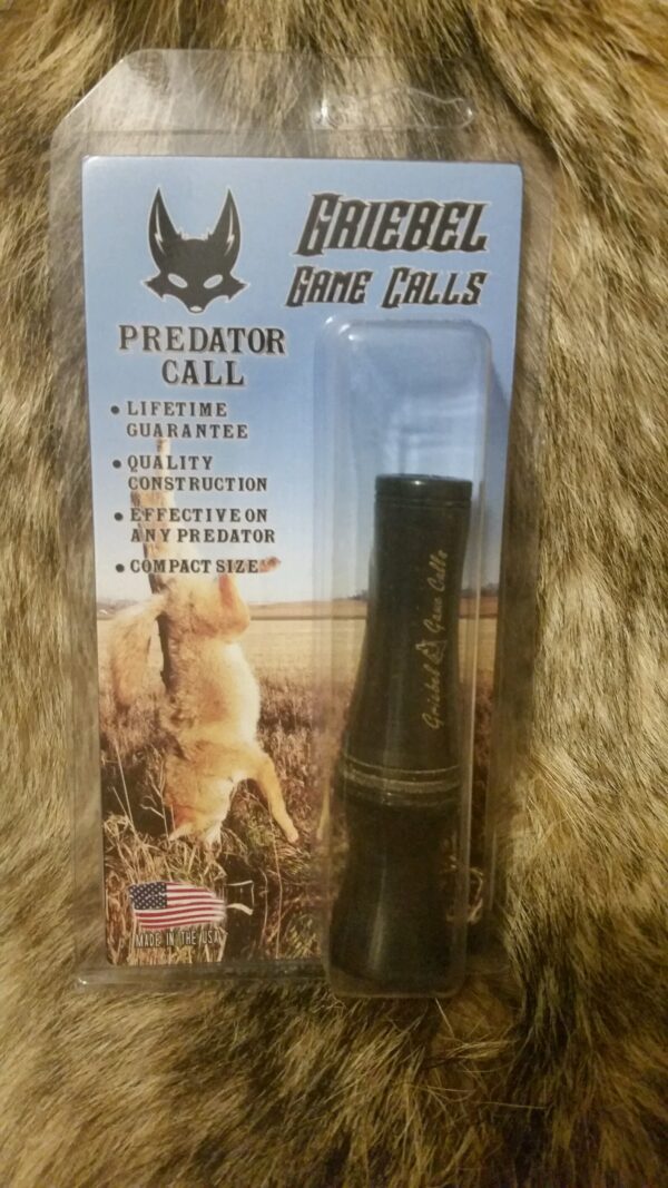 A picture of the packaging for a predator call.