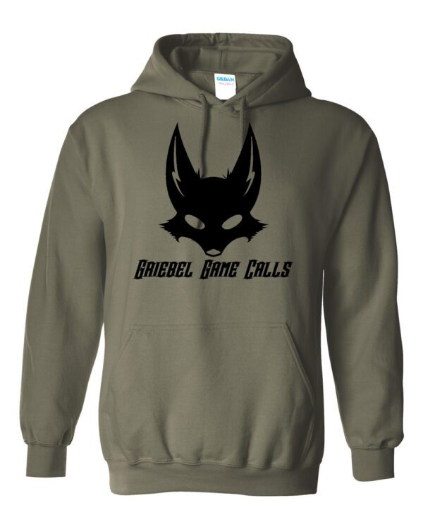 A hoodie with the silhouette of a cat on it.