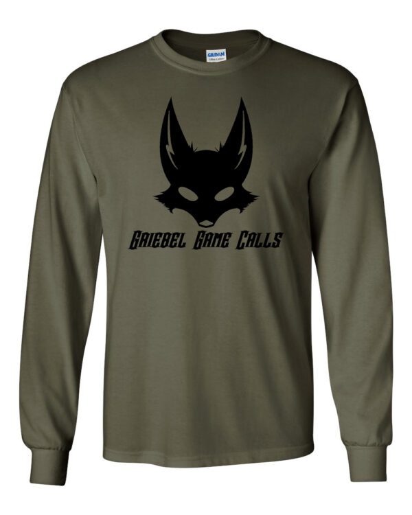 A long sleeve t-shirt with the logo of soreel dog calls.