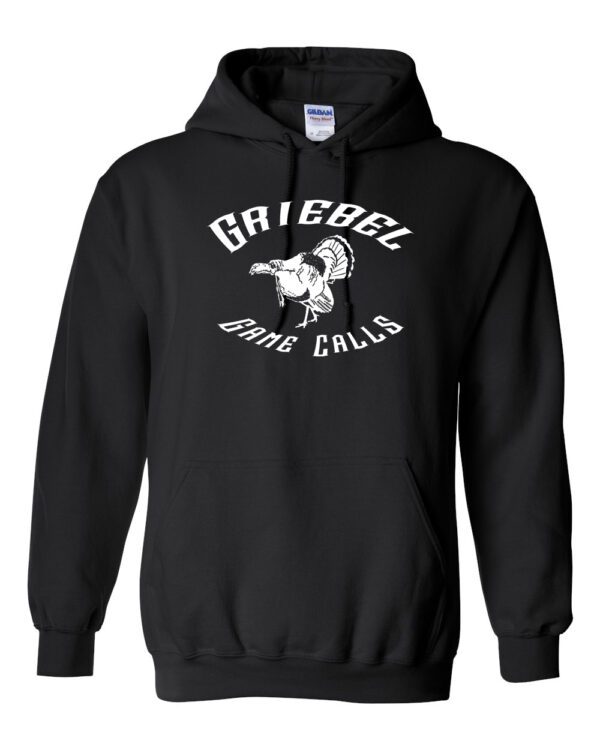 A black hoodie with the words " griebel state calls ".