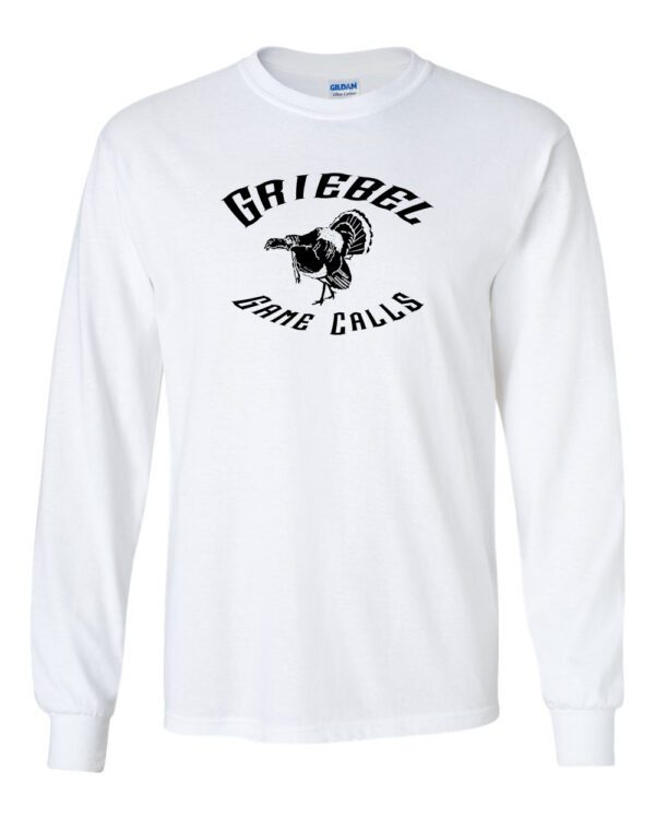 A white long sleeve shirt with the name of gabriel and some eagle.