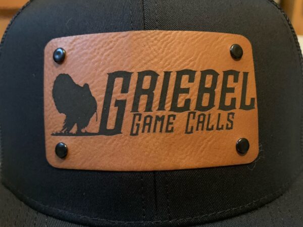 A close up of the name tag on a hat